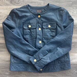 VINTAGE Ralph Lauren | Cropped Lamb Leather Jacket
